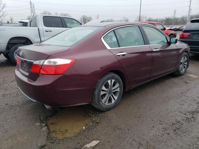 1HGCR2F39DA081985 - 2013 HONDA ACCORD LX BURGUNDY photo 3