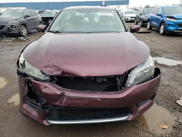 1HGCR2F39DA081985 - 2013 HONDA ACCORD LX BURGUNDY photo 5