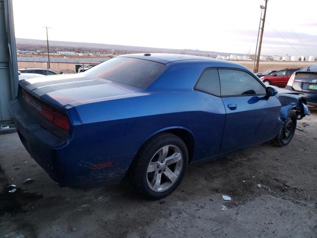 2C3CDYAG6CH238905 - 2012 DODGE CHALLENGER SXT BLUE photo 3