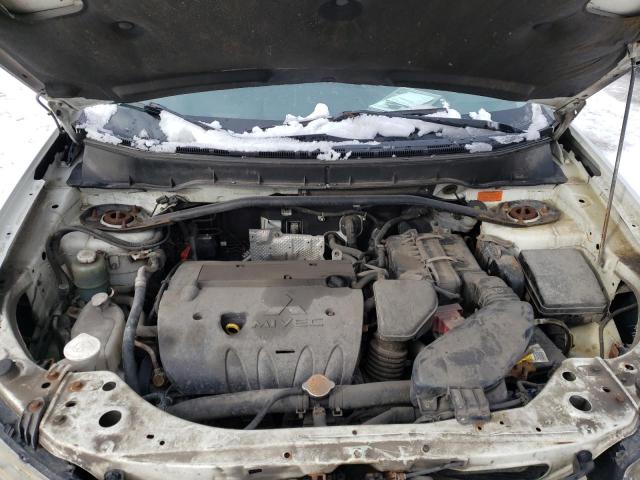 JA4LT21W79Z607518 - 2009 MITSUBISHI OUTLANDER ES თეთრი ფოტო 11