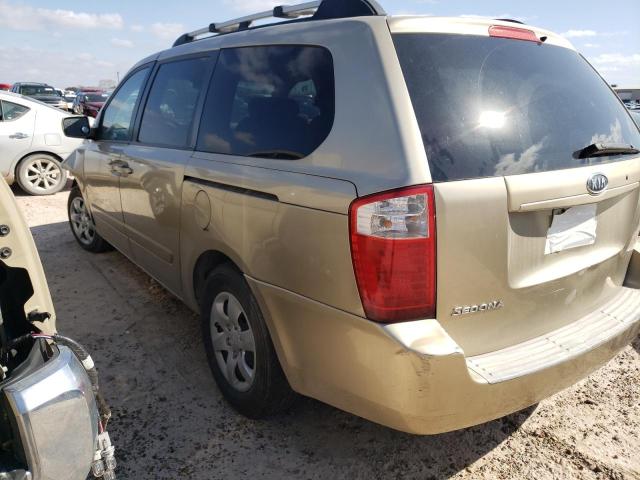 KNDMB233986226365 - 2008 KIA SEDONA EX BROWN photo 2