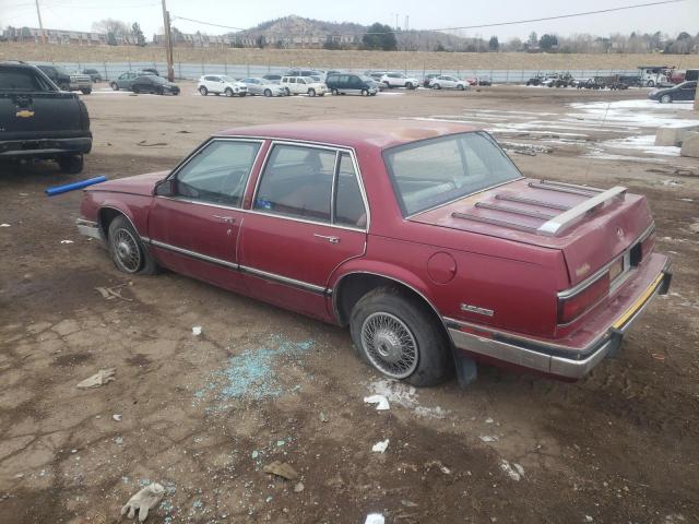 1G4HP54C4KH481130 - 1989 BUICK LESABRE LI CUSTOM RED photo 2