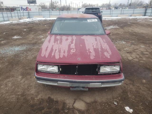 1G4HP54C4KH481130 - 1989 BUICK LESABRE LI CUSTOM RED photo 5