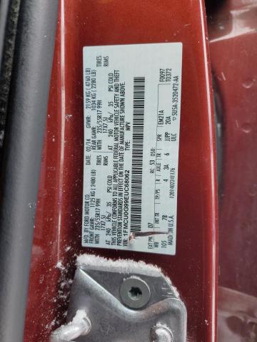 1FMCU0G99EUC68062 - 2014 FORD ESCAPE SE RED photo 13