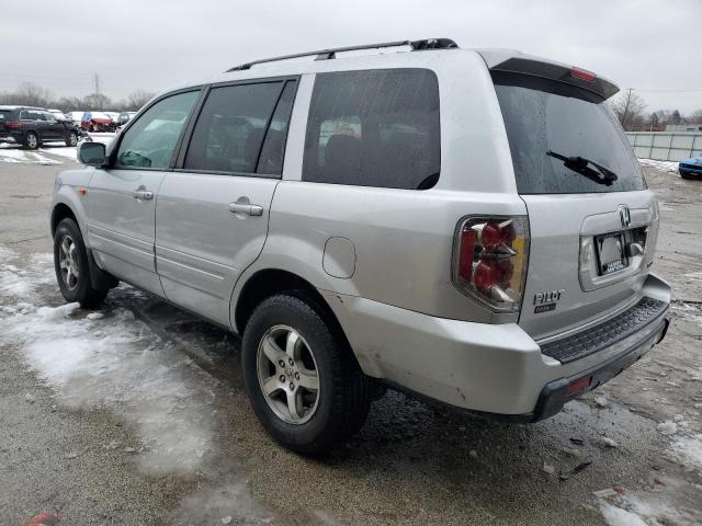 5FNYF18758B034800 - 2008 HONDA PILOT EXL SILVER photo 2