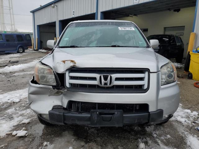 5FNYF18758B034800 - 2008 HONDA PILOT EXL SILVER photo 5