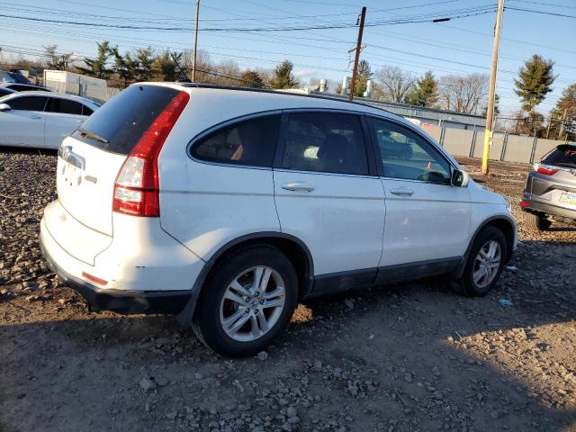 5J6RE4H71BL077134 - 2011 HONDA CR-V EXL WHITE photo 3