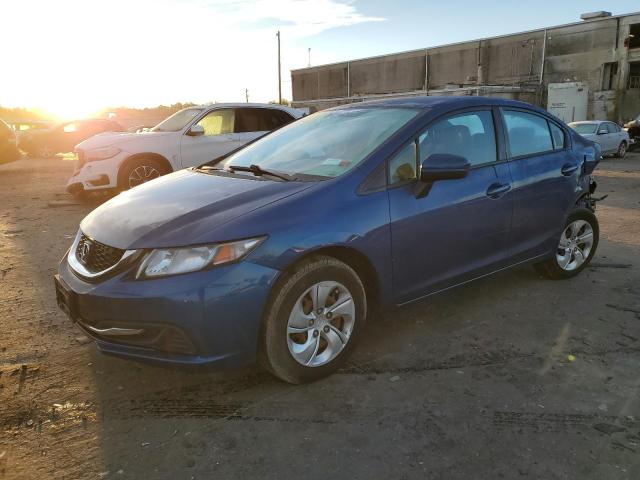 19XFB2F5XEE224720 - 2014 HONDA CIVIC LX BLUE photo 1