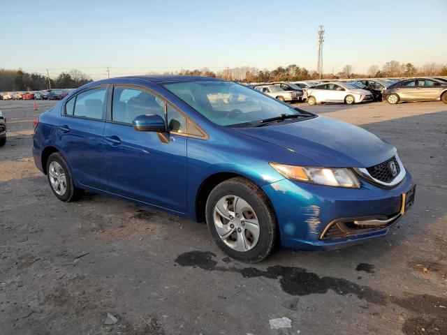 19XFB2F5XEE224720 - 2014 HONDA CIVIC LX BLUE photo 4