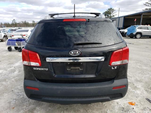 5XYKT3A6XCG251613 - 2012 KIA SORENTO BASE BLACK photo 6