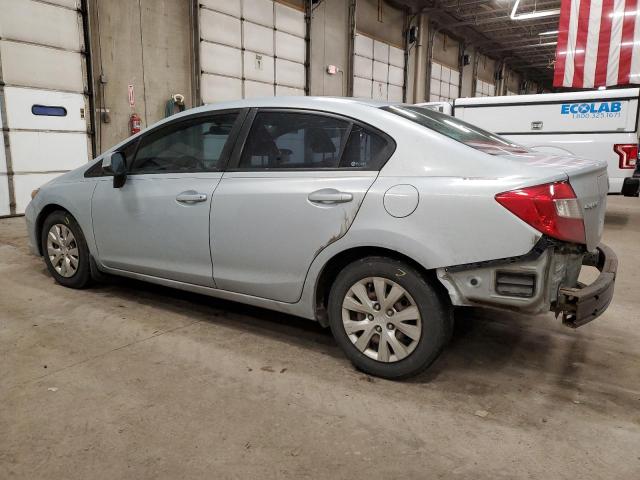 2HGFB2F59CH571815 - 2012 HONDA CIVIC LX BLUE photo 2