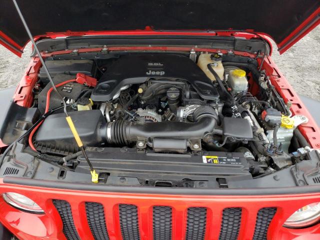 1C4HJXDG9JW109460 - 2018 JEEP WRANGLER U SPORT წითელი ფოტო 11