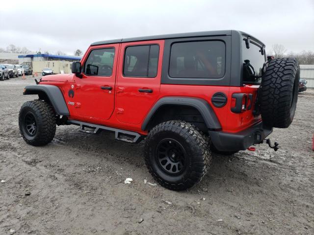 1C4HJXDG9JW109460 - 2018 JEEP WRANGLER U SPORT წითელი ფოტო 2