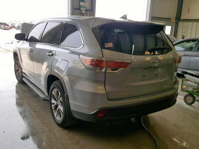 5TDKKRFHXES010950 - 2014 TOYOTA HIGHLANDER XLE  ფოტო 3