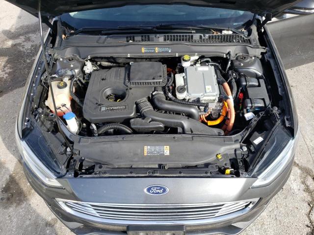 3FA6P0MU7KR239895 - 2019 FORD FUSION SEL GRAY photo 11