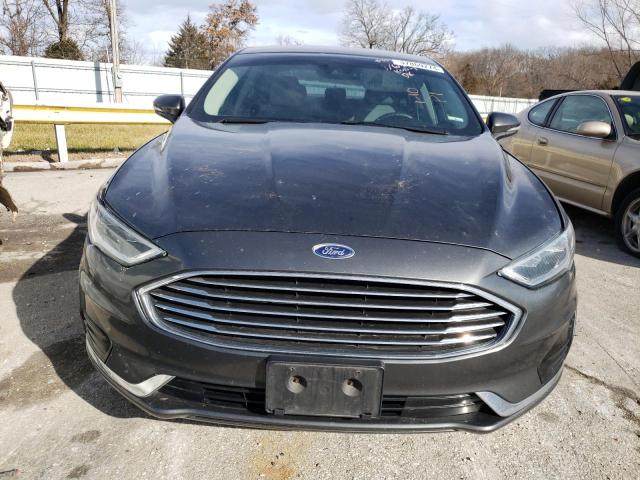 3FA6P0MU7KR239895 - 2019 FORD FUSION SEL GRAY photo 5