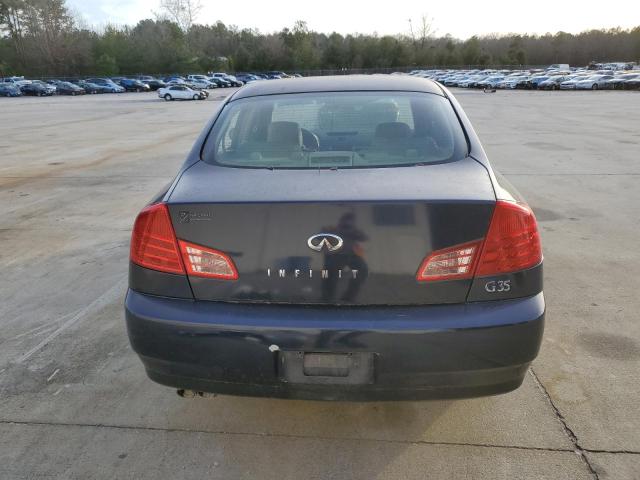 JNKCV51E64M112269 - 2004 INFINITI G35 BLUE photo 6