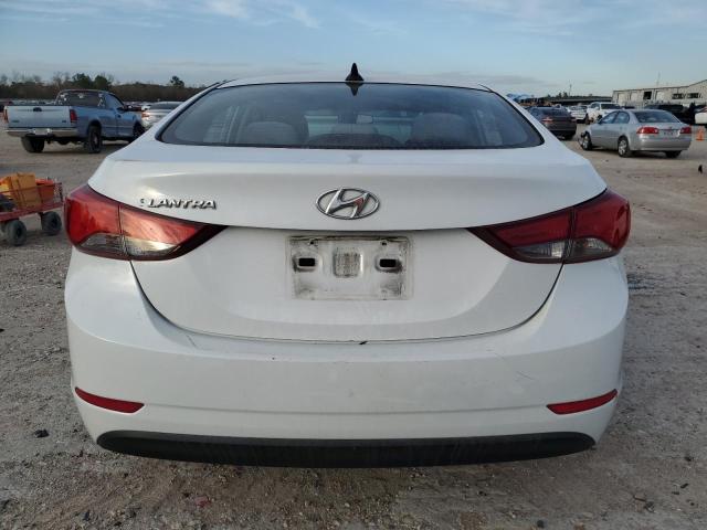 5NPDH4AE4GH681756 - 2016 HYUNDAI ELANTRA SE WHITE photo 6