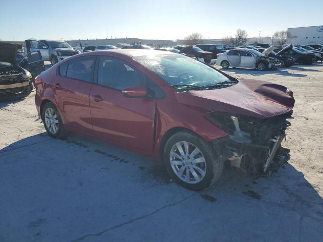 KNAFX4A66F5271881 - 2015 KIA FORTE LX RED photo 4