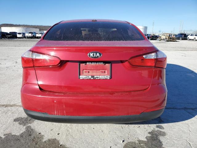 KNAFX4A66F5271881 - 2015 KIA FORTE LX RED photo 6