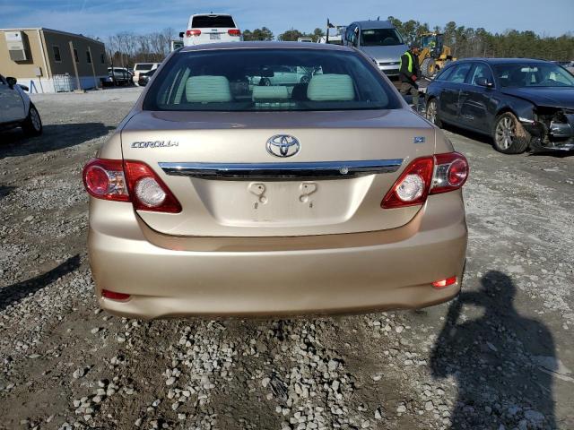 2T1BU4EE1BC552060 - 2011 TOYOTA COROLLA BASE TAN photo 6