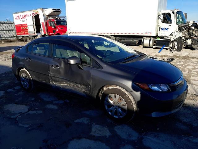 19XFB2F57CE013990 - 2012 HONDA CIVIC LX CHARCOAL photo 4