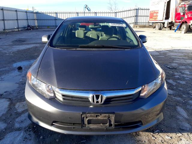 19XFB2F57CE013990 - 2012 HONDA CIVIC LX CHARCOAL photo 5