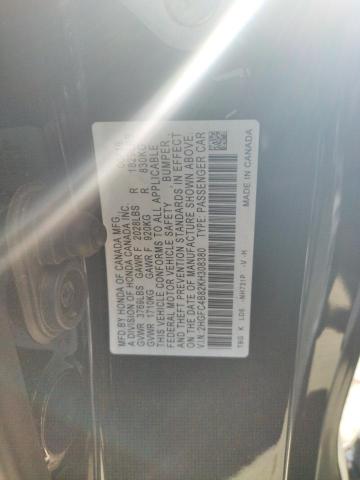 2HGFC4B82KH308380 - 2019 HONDA CIVIC SPORT 黑色 照片 12