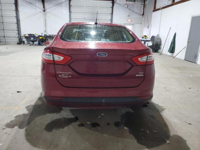 3FA6P0HD8ER162906 - 2014 FORD FUSION SE BURGUNDY photo 6