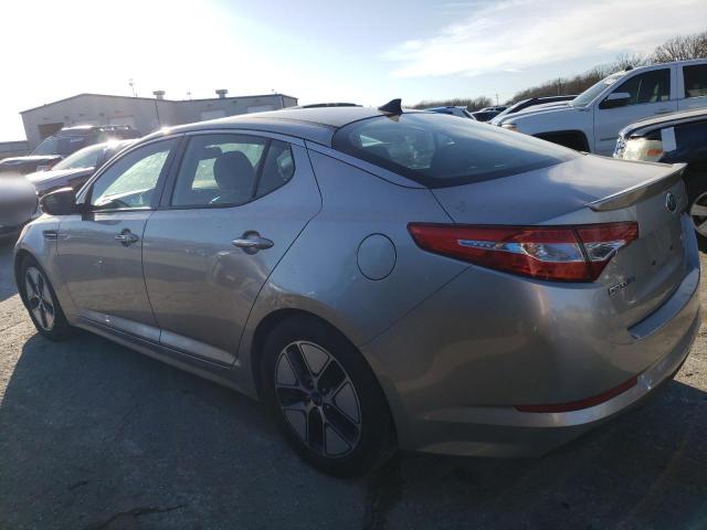 KNAGM4AD1D5057583 - 2013 KIA OPTIMA HYBRID SILVER photo 2