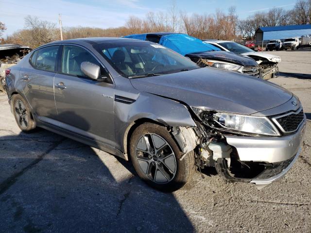 KNAGM4AD1D5057583 - 2013 KIA OPTIMA HYBRID SILVER photo 4