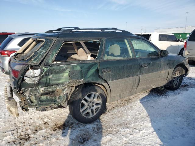 4S3BH665X36652245 - 2003 SUBARU LEGACY OUTBACK GREEN photo 3