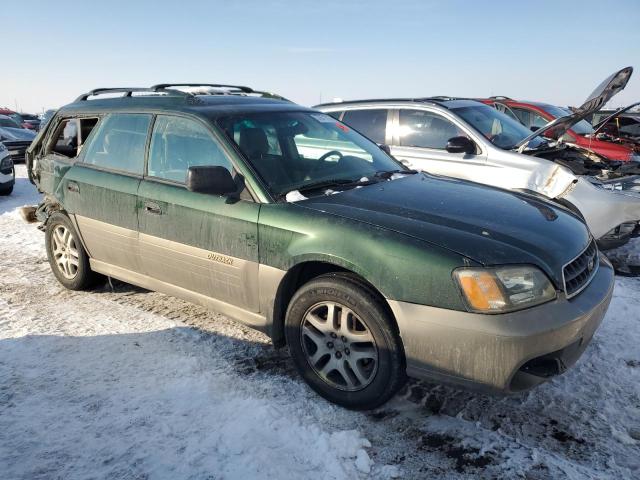 4S3BH665X36652245 - 2003 SUBARU LEGACY OUTBACK GREEN photo 4