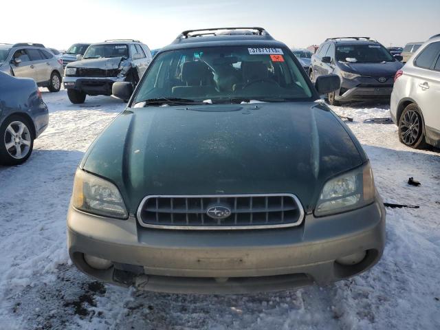 4S3BH665X36652245 - 2003 SUBARU LEGACY OUTBACK GREEN photo 5