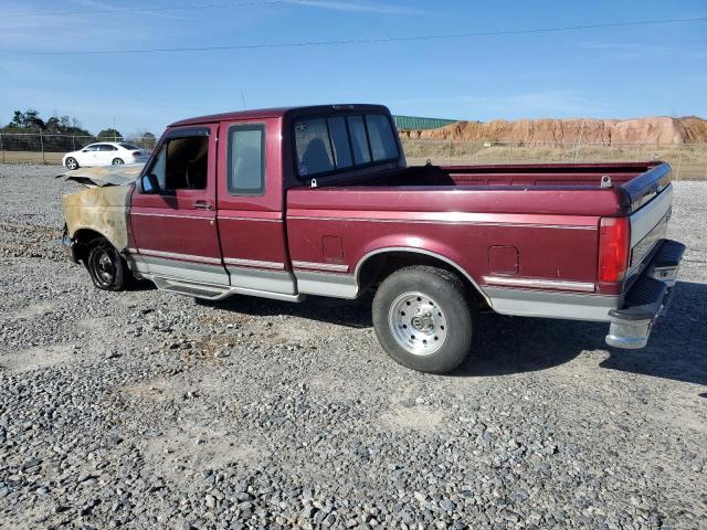 1FTEX15N3TKA05536 - 1996 FORD F150 BURGUNDY photo 2