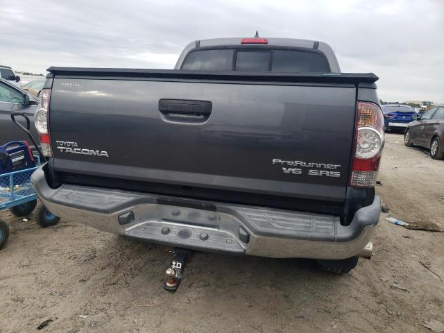 5TFJU4GN9FX086944 - 2015 TOYOTA TACOMA DOUBLE CAB PRERUNNER GRAY photo 6