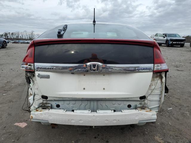 JHMZE2H79CS002794 - 2012 HONDA INSIGHT EX WHITE photo 6