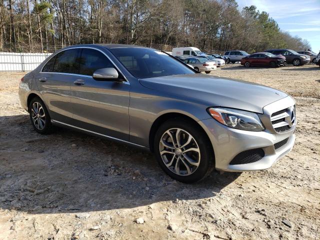 55SWF4KB6FU028828 - 2015 MERCEDES-BENZ C 300 4MATIC GRAY photo 4