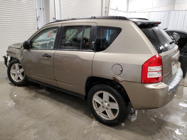 1J8FF47WX8D657864 - 2008 JEEP COMPASS SPORT TAN photo 2