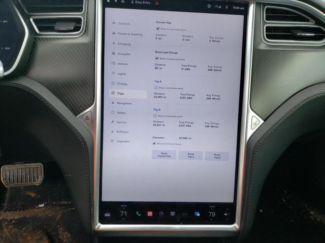 5YJSA1E29HF200202 - 2017 TESLA MODEL S Սև լուսանկար 9