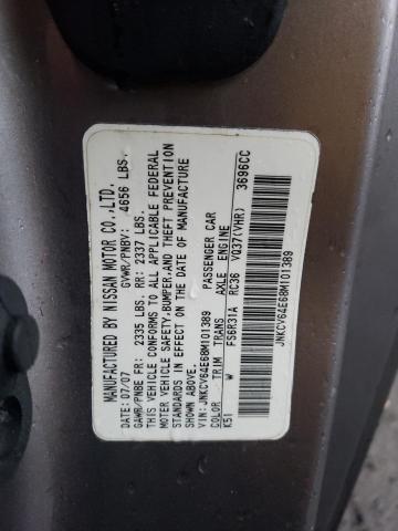 JNKCV64E68M101389 - 2008 INFINITI G37 BASE GRAY photo 13