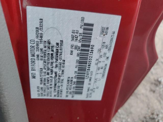 1ZVFT84N055213690 - 2005 FORD MUSTANG RED photo 13