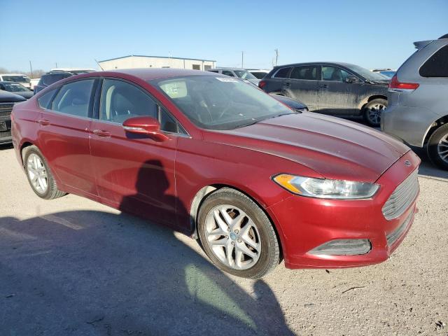 3FA6P0H74DR124937 - 2013 FORD FUSION SE RED photo 4