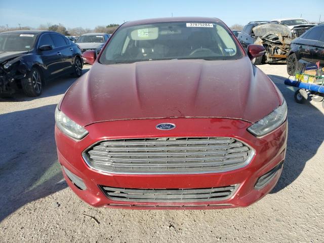 3FA6P0H74DR124937 - 2013 FORD FUSION SE RED photo 5