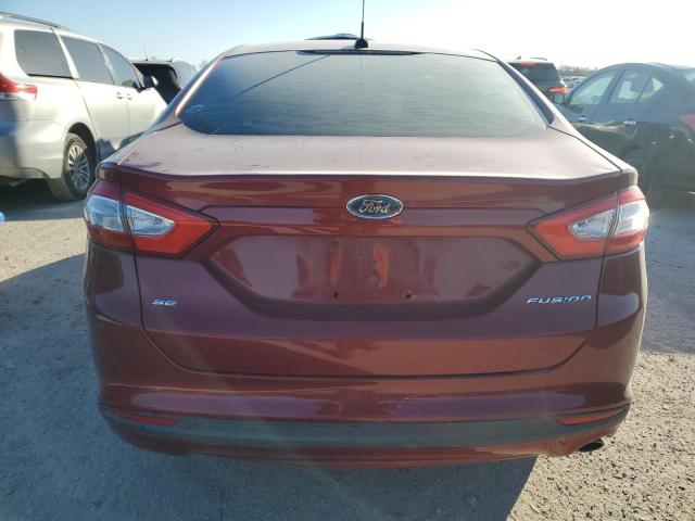 3FA6P0H74DR124937 - 2013 FORD FUSION SE RED photo 6