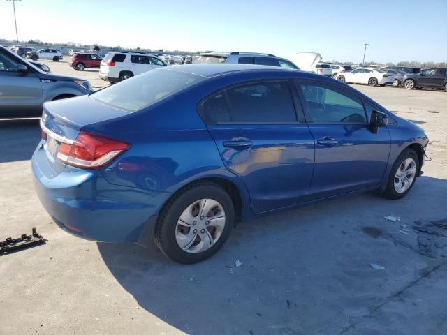 19XFB2F53FE075469 - 2015 HONDA CIVIC LX BLUE photo 3