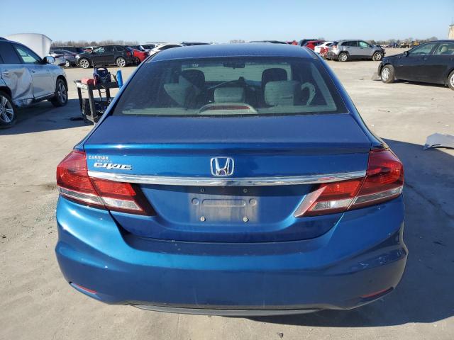 19XFB2F53FE075469 - 2015 HONDA CIVIC LX BLUE photo 6