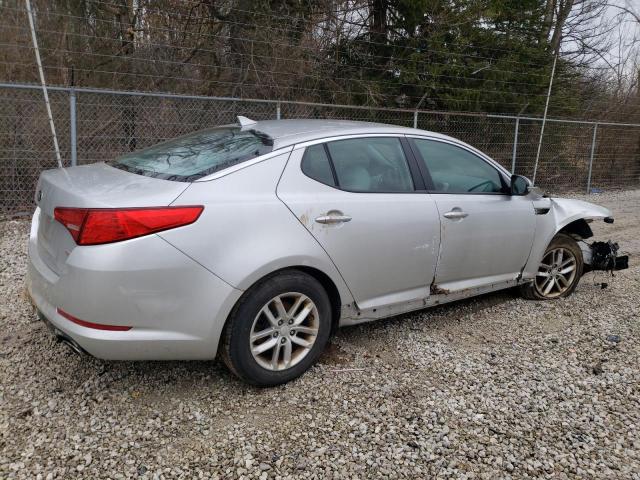 KNAGM4A71D5436190 - 2013 KIA OPTIMA LX SILVER photo 3