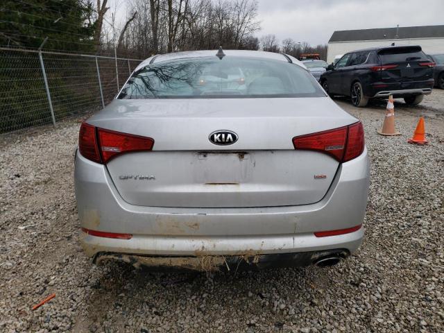 KNAGM4A71D5436190 - 2013 KIA OPTIMA LX SILVER photo 6