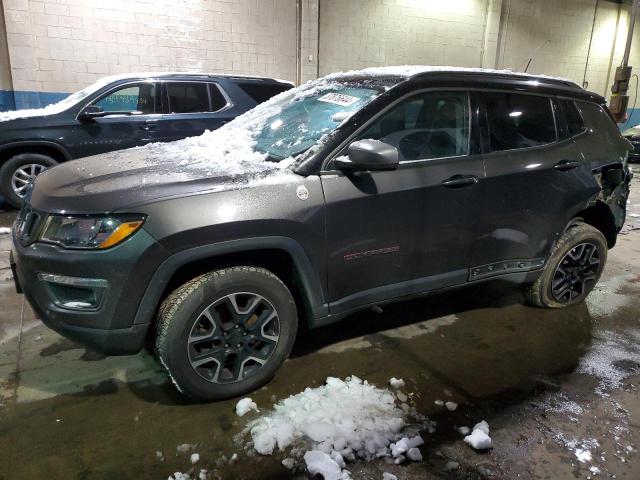 3C4NJDDB6KT722505 - 2019 JEEP COMPASS TRAILHAWK GRAY photo 1